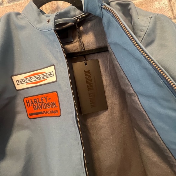 Harley-Davidson Light Blue Racing Jacket - Picture 3 of 6
